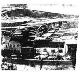 Obr. 2: Situace hliniště po ukončení těžby cca v 1960 (archiv ÚMČ [16])