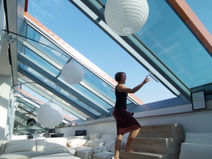 Solara PERSPEKTIV umožňuje pohodlný výstup na střešní terasu
