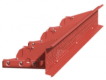 Desková zábrana s konzolou Lindab Safety pro drážkované střešní krytiny